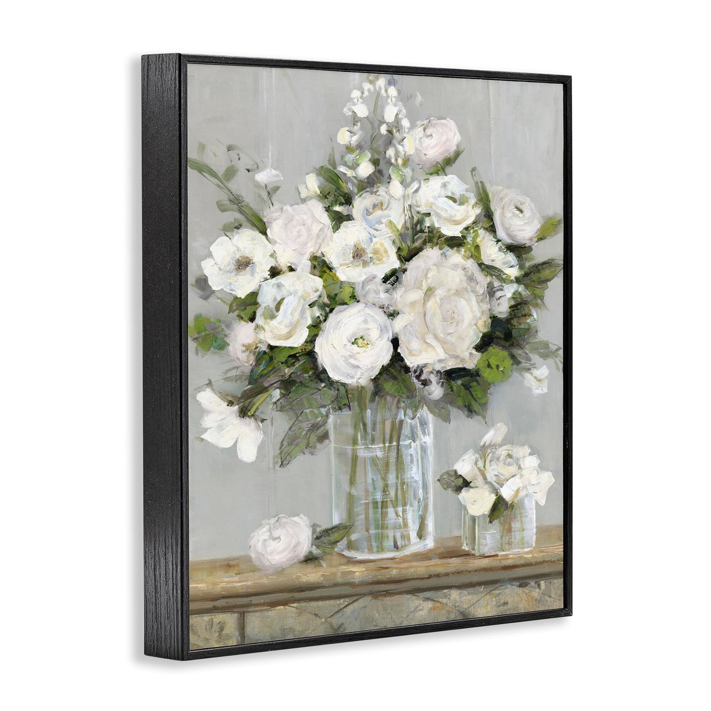 Country White Full Blossoms'| Framed Giclee Art