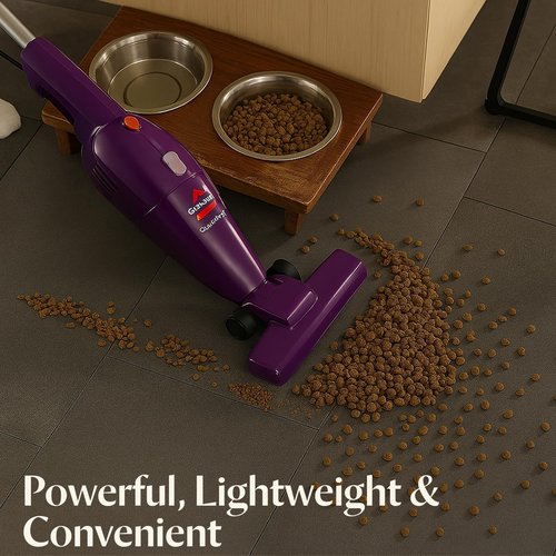 Bissell Featherweight Stick Vacuum - Lightweight Bagless Design with Crevice Tool | Purple