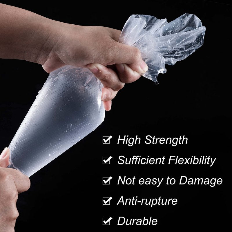Piping Bags, Pastry Bags 18 Inch 100pcs, Disposable Icing Piping Pastry Bags For Cookie/Cake Decorating Supplies, Anti Burst And Non-Slip Thicken Cake Decorating Bags