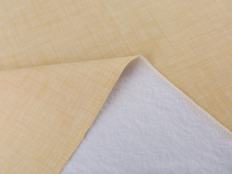 Pioggia Vinyl Tablecloth with Flannel Backing Rectangle Waterproof Oil-Proof Plastic Table Cloth Wipeable PVC Table Cover for Indoor and Outdoor (Beige, 60 x 102 Inch)