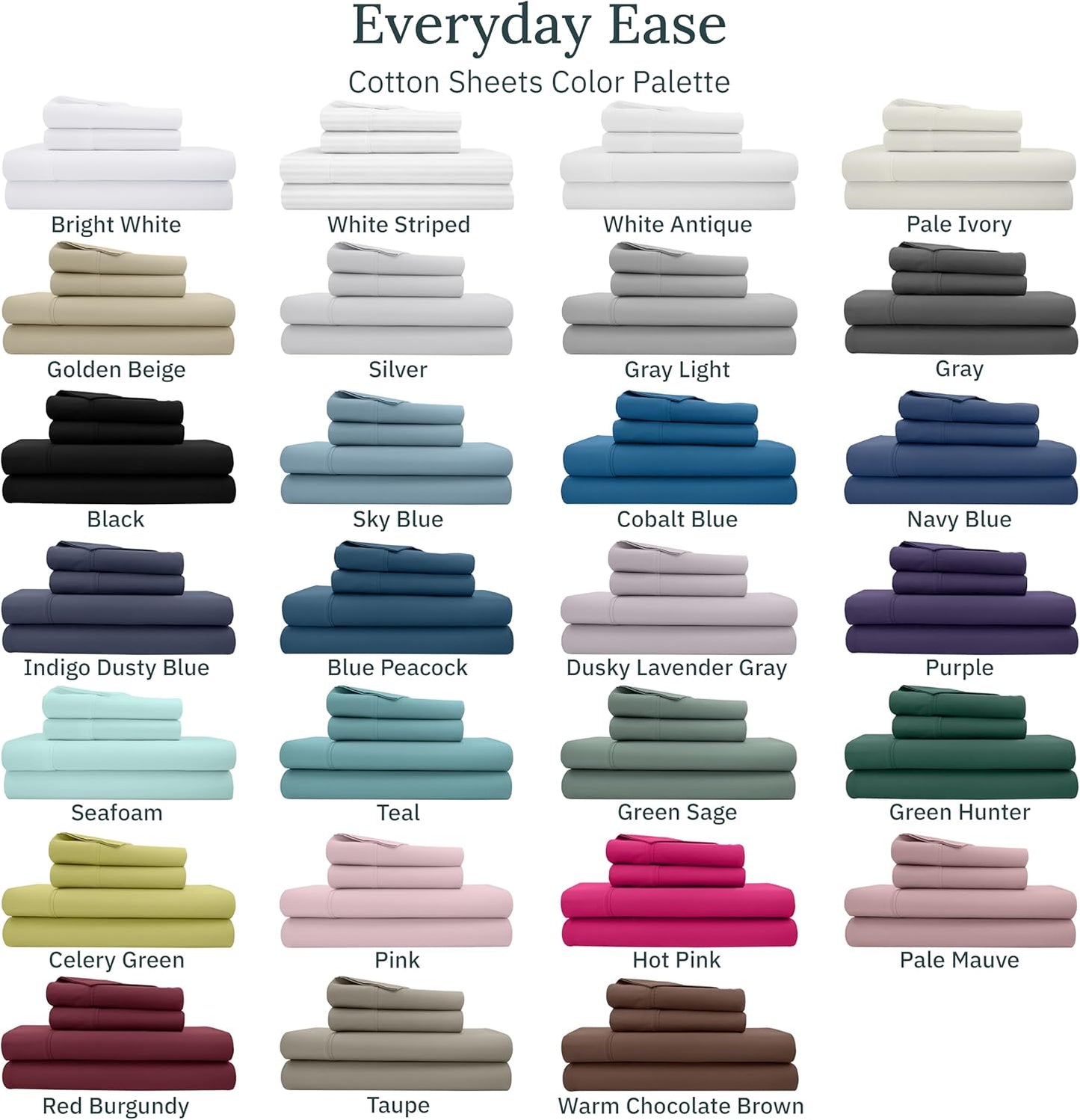 California Design Den Twin XL Cotton Sheet Set - 100% Soft, 400 Thread Count, Award-Winning Sateen Finish - Dusky Lavender Grey