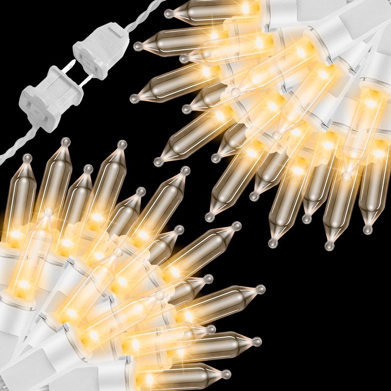 JUSTPRO Warm White LED Christmas Lights, 21.6 Feet 100 Count UL Certified Commercial Grade Holiday String Light Set for Garden Wedding Patio Trees Lighting Decoration (Warm White)