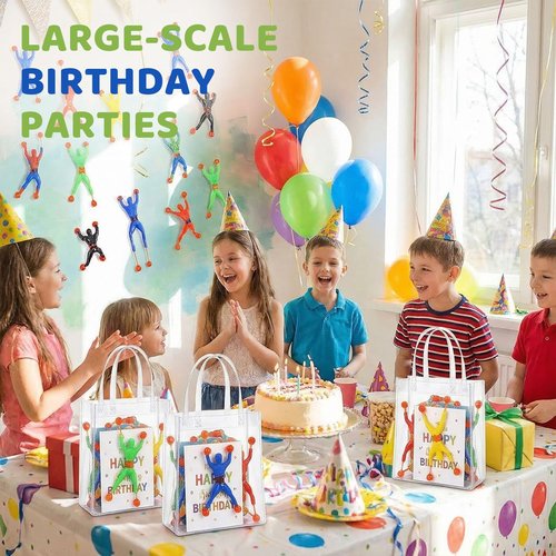 JOHOUSE Sticky Wall Climbers Toy, Pack of 24 Climbing Men, Classic 90s Nostalgic Toy, Goodie Treat Bag Stuffers & Party Favors for Kids & Adults, Classroom School Exchange Prize