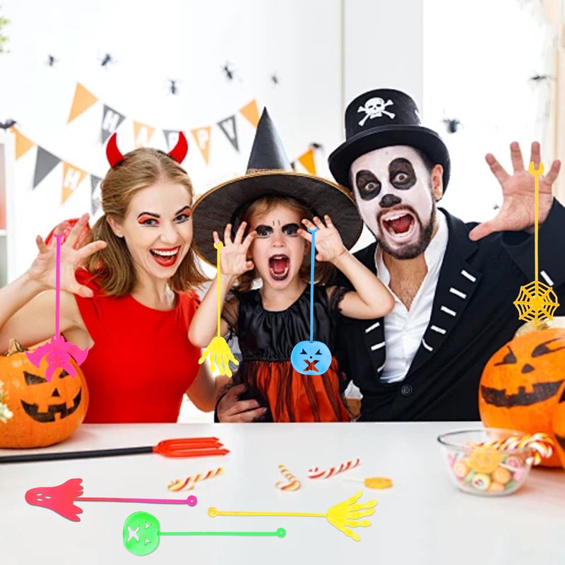 40 PCS Halloween Sticky Hands - Party Favors for Kids, Sticky Stretchy Toys for Halloween Goodie Bags, Treasure Box Fillers, Exchange Classroom Prizes for Boys Girls, Party Supplies
