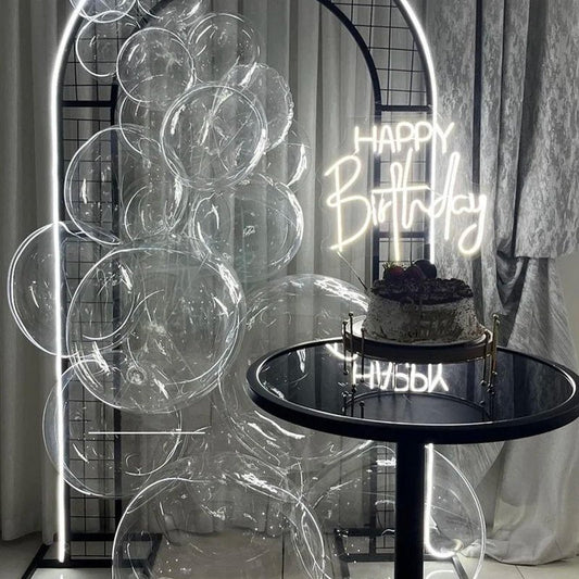 Voircoloria 90pack Clear Balloons Different Size 18/12/10/5 Inch Transparent Balloon Garland Arch Kit for Graduation, Wedding, Birthday, Baby Shower, Anniversary Party Decorations