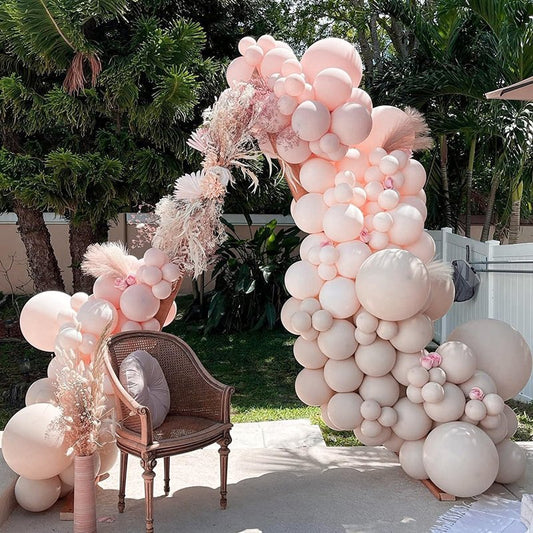 PartyWoo Beige Balloons 50pcs 12 Inch Boho Cream Ivory Neutral Latex Helium Balloons for Graduation Wedding Anniversary Engagement Bridal Graduation Baby Shower Birthday Party Decorations White-F60