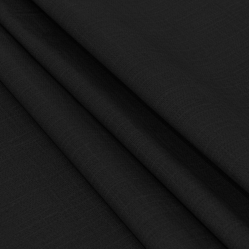 sancua 100% Waterproof Round PVC Tablecloth - 70 Inch - Oil Proof Spill Proof Vinyl Table Cloth, Wipe Clean Table Cover for Dining Tables, Buffet Parties and Camping, Black