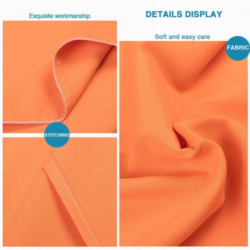 FLXXIE Pillow Cases - Soft Microfiber Standard Size Pillow Covers | Wrinkle & Stain Resistant, 2-Piece Set, 20x26, Orange