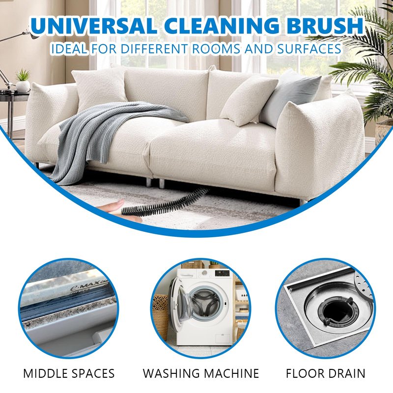 Rejarr Full-Bristle Dryer Vent Cleaner Brush, Dryer Lint Brush and Lint Removal Tool for Trap and Duct, 27.95 Inches, Flexible for Deep Cleaning to Remove Pet Hair & Lint and Improve Efficiency