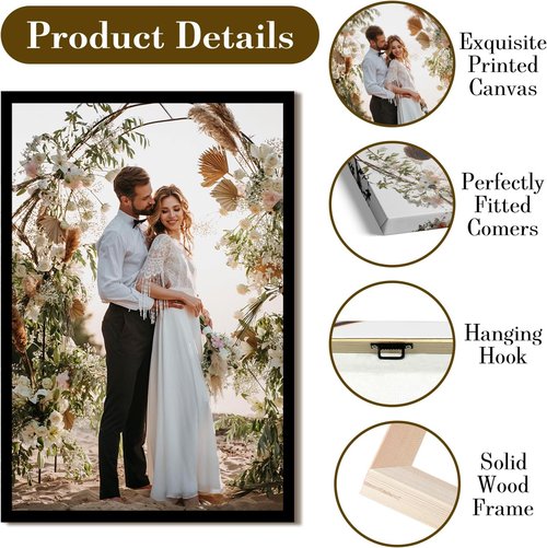 Custom Canvas Prints by [Brand Name] - Personalized Photo Wall Art for Weddings, Family, and Home Decor | 36x24