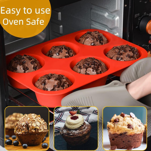CAKETIME Silicone Mini Muffin Pan 3 Pack 24 Cups Nonstick Mini Cupcake Pan for Baking Muffins Cupcakes Egg Bites Fat Bombs