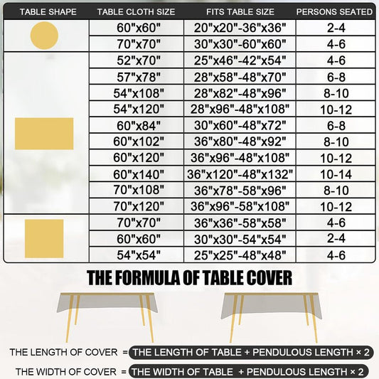 Smiry Rectangle Table Cloth, Waterproof Heavy Duty Vinyl Tablecloths, Wipeable Washable Table Cover for Kitchen and Dining Room (Stone Blue, 60" X 102")
