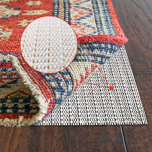 Skiennix Non-Slip Rug Pads - Thick, Skid-Resistant Mats for 7x10FT Area Rugs on Hard Floors
