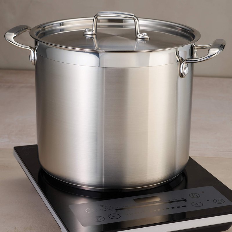Tramontina Gourmet Stainless Steel 16-Quart Stock Pot with Lid