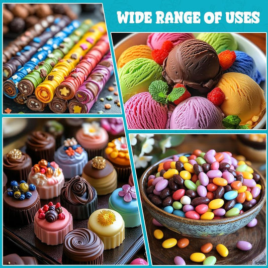 Oil Based Food Coloring - 12 Color Flavorless Food Coloring Set for Chocolate, Colorful Oil-Based Food Dye for Cake Decorating, Candy Melts, Icing, Cookies, Fondant - 0.25 Fl. Oz