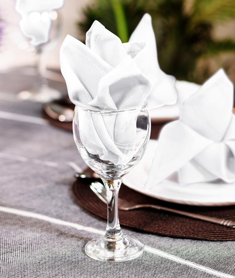 Utopia Home White Cloth Napkins (12 Pack, 18x18 Inches), Ideal Dinner Napkins for Party, Wedding and Lunch/Dinner