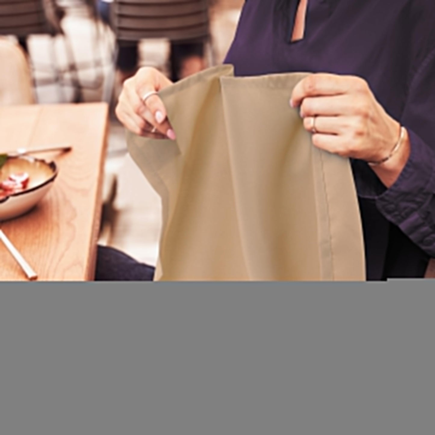 Utopia Home Beige Cloth Napkins (12 Pack, 18x18 Inches), Ideal Dinner Napkins for Party, Wedding and Lunch/Dinner