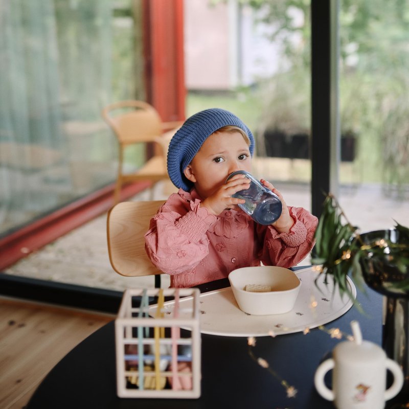 mushie Soft Spout Sippy Cup 10 fl oz | 6 Months+ (Tradewinds)