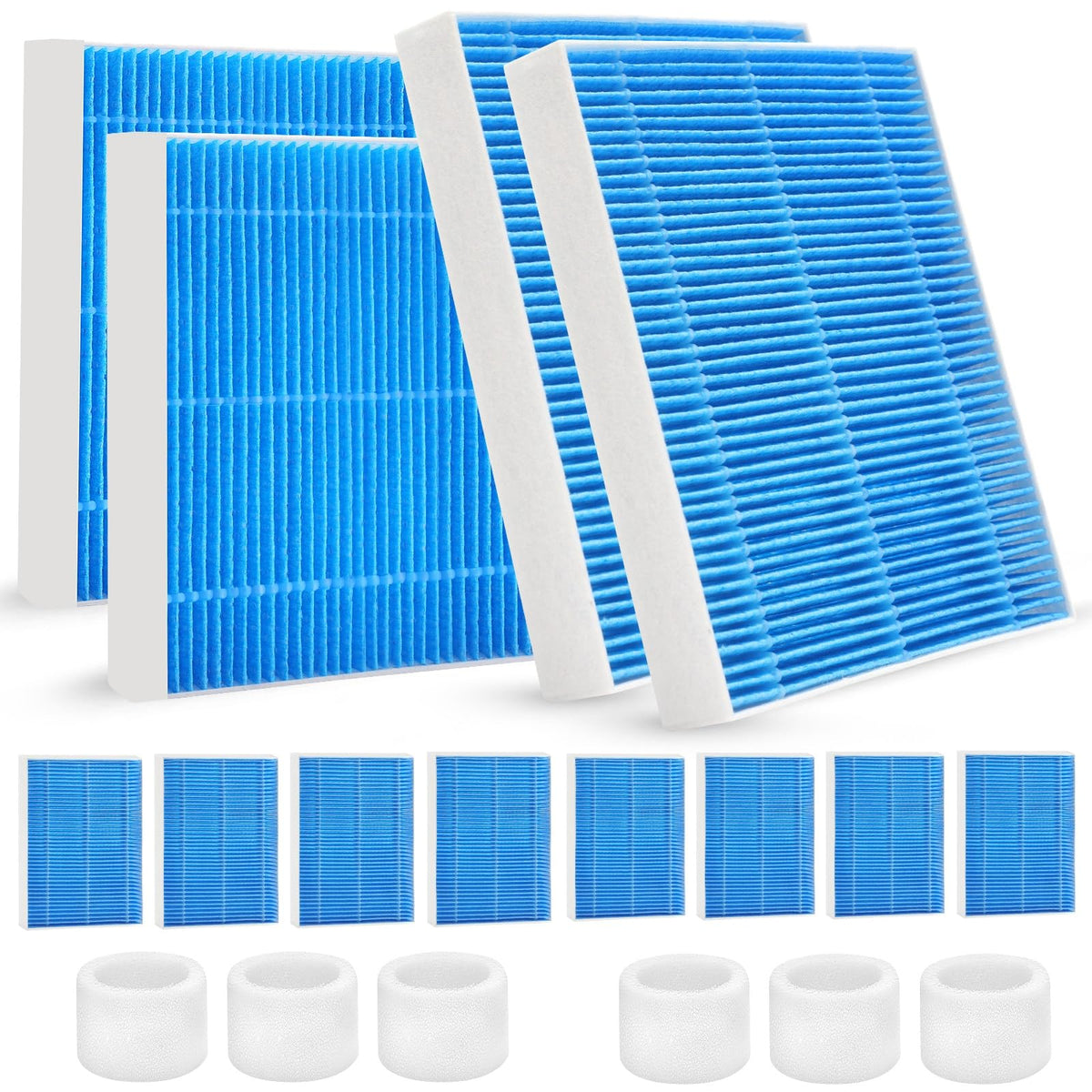 Gazeer 12-Pack Replacement Filters Compatible with LEVOIT Superior 6000S Smart Evaporative Humidifier + 6-Pack Top Fill Humidifier Replacement Filters Compatible with LEVOIT Humidifiers