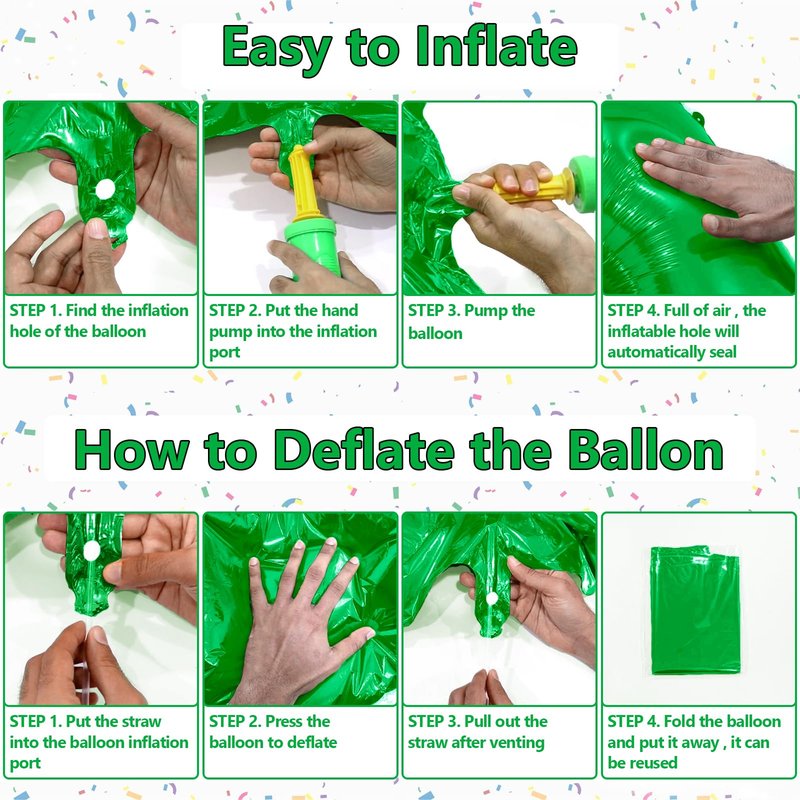 Number Balloons Green Party Balloon - Giant Number 9 Balloon, 40 Inch Large Balloon for St. Patrick's Day Games Theme Birthday Decoration, Girls Boys Party Supplies