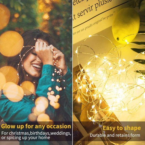Brightown 12 Pack Easter Day Pastel LED Fairy Lights Battery Operated - Waterproof Silver Wire 7 ft 20 LED Firefly Lights for Easter Day Decor DIY Craft Party Bedroom
