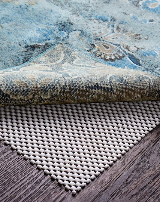 Veken Non-Slip Rug Pad Gripper - 6x6 Ft Thick Area Rug Mat for Hardwood & Tile Floors