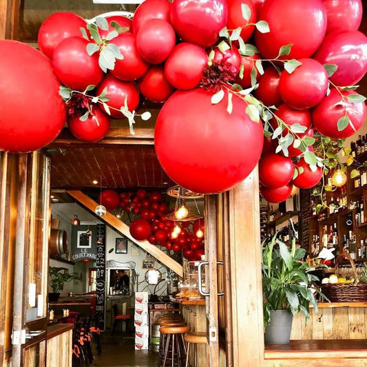 PartyWoo Red Balloons 20pcs 18 Inch Red Helium Balloons for Birthday Graduation Bachelorette Citizenship Firefighter Strawberry Anniversary Cherry Casino Movie Theme Party Decorations Red-Y57