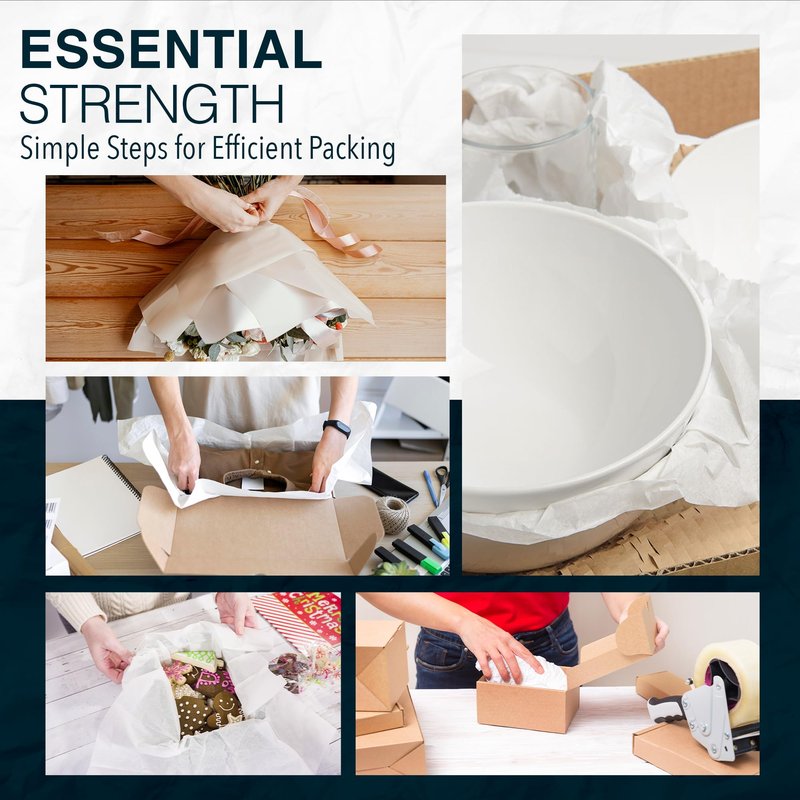 13 * 12 inch 100 Small Sheets White Packing Paper Sheets for Moving Supplies, Protecting Fragile China and Glasses,Small Wrapping Paper for Shipping and Moving Box Filler.