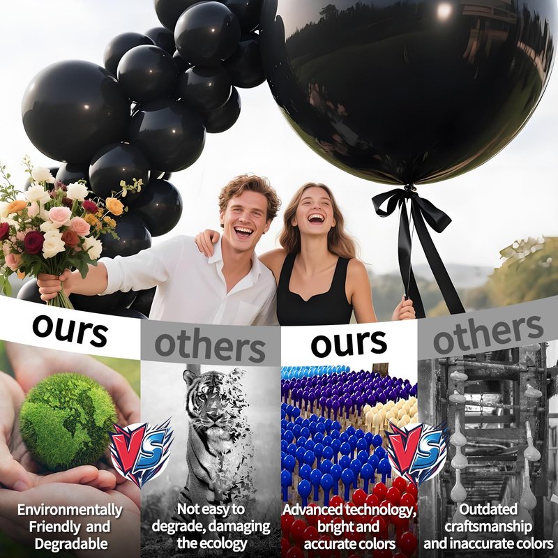 LEEZZIZZ Red Giant Balloons 36 Inch, Large Latex Balloons, 9 Pcs Jumbo Balloons Bluk for Kid's Party Wedding Birthday Supply Decorations.