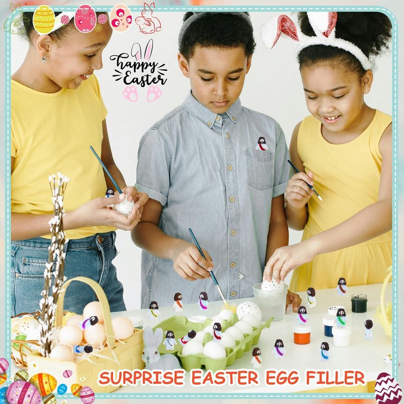 32 Pcs Little Jesus Figures– Rubber Mini Jesus Figurines in Bulk Christian Doll Tiny Baby Jesus Loves You Figures for Hide and Seek Easter Egg Fillers Egg Hunt Religious Party Favors (Mix Color 10)