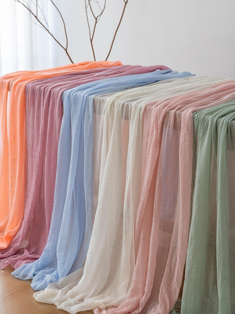 Keketoarrange 3Pcs Sage Green Spring Easter Cheesecloth Table Runner 120 Inch 10 FT Rustic Boho Cheese Cloth Runner for Wedding Baby Shower Bridal Shower Sheer Gauze Centerpiece Home Decor