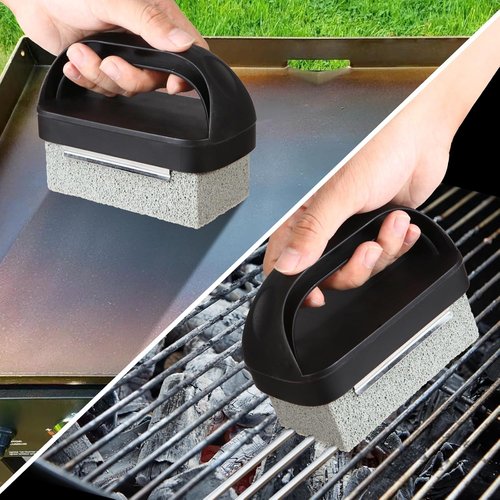 Blackstone Griddle Cleaning Kit - 18-Piece Flat Top Grill Accessories Set with Scraper & Heat-Resistant Mat