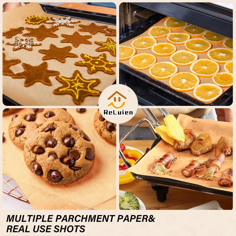 Parchment Paper Sheets, 9x13 In Unbleached Non-Stick Parchment Paper for Baking, Grilling, Air Fryer, Steaming, and More,100PCS Baking Paper Perfect for Bread, Cakes, Cookies