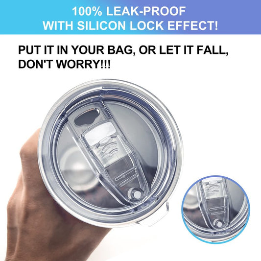 AICMEI 2 Replacement Lids for 20oz Stainless Steel Tumbler Lids-Replaces Only Covers With a Top Diameter of 3.4 inches（Bottom Diameter of 3.23 inches）