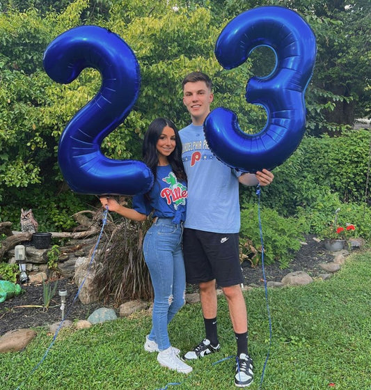 40 Inch Night Blue 1 Balloon for First Birthday, 1st Number Balloons Birthday Decorations for Girl Kids Toddler Baby, One Giant Number 1 Balloon
