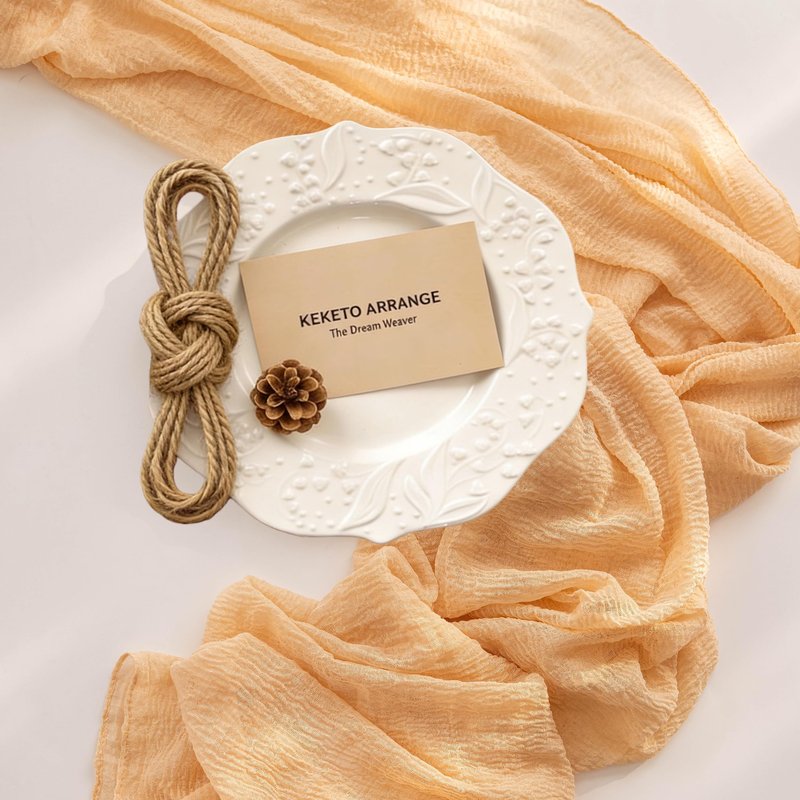 Keketoarrange 3pcs Deep Beige Cheesecloth Table Runner Rustic Boho Butter Gauze 120 Inch 10 FT Cheese Cloth for Wedding Baby Bridal Shower Birthday Engagement Party Long Sheer Spring Home Decorations