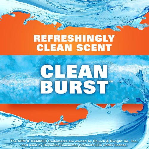Hefty Ultra Strong 13 Gallon Trash Bags - Drawstring Closure & Odor Control | 80 Count, Clean Burst Scent