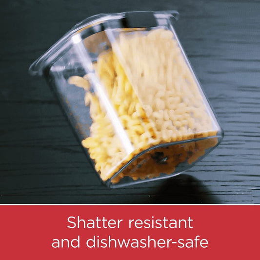 Rubbermaid Brilliance Pantry Food Storage Containers, Set of 4 (8 Pieces), BPA-Free, Clear, Airtight