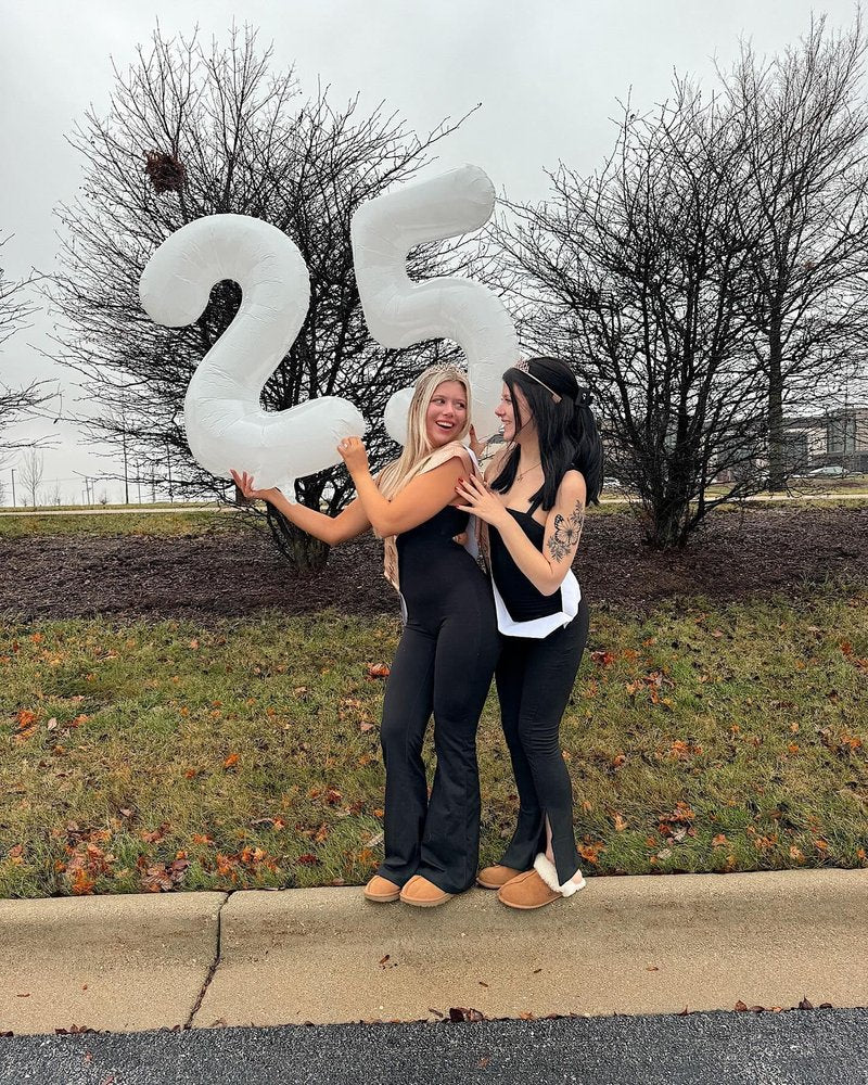 White Number 16 Balloon 40 inch, 16 Number Balloons, 16th White Birthday Decorations for Girls Boys 16 Year Old Party Supplies