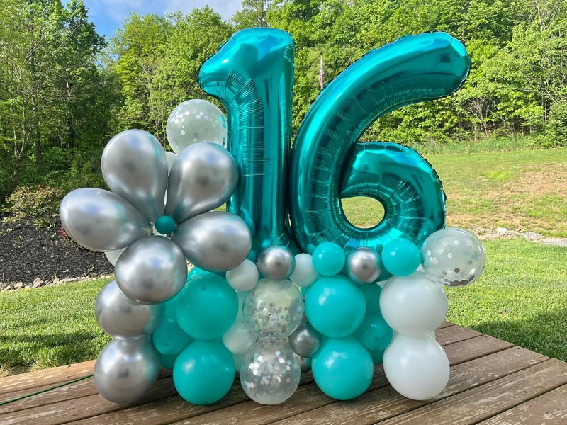 Light Blue Number 5 Balloon 40 Inch, 5th Birthday Party Decorations for Children, Giant 5 Foil Balloon for Party Supplies