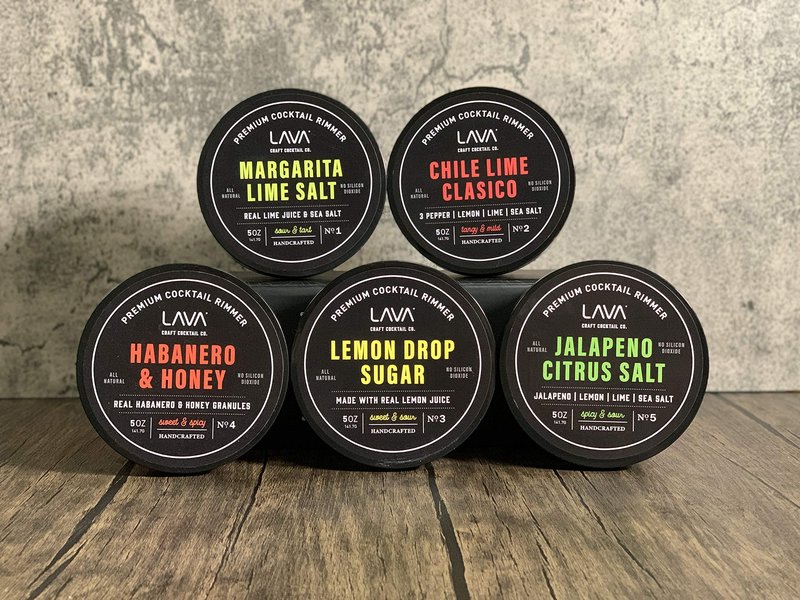 LAVA Premium Margarita Lime Sea Salt Cocktail Rimmer, All Natural Margarita Rimmer Sea Salt Rocks, Real Lime, Tart & Sour, No Silicon Dioxide, with Easy Screw-On Lid - 6oz