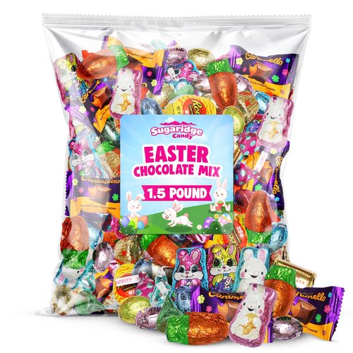 Bulk Chocolate Candy Mix - 1.5 Pound Assorted Individually Wrapped Chocolate Candies Variety Pack For Parties, Gifts & Treats