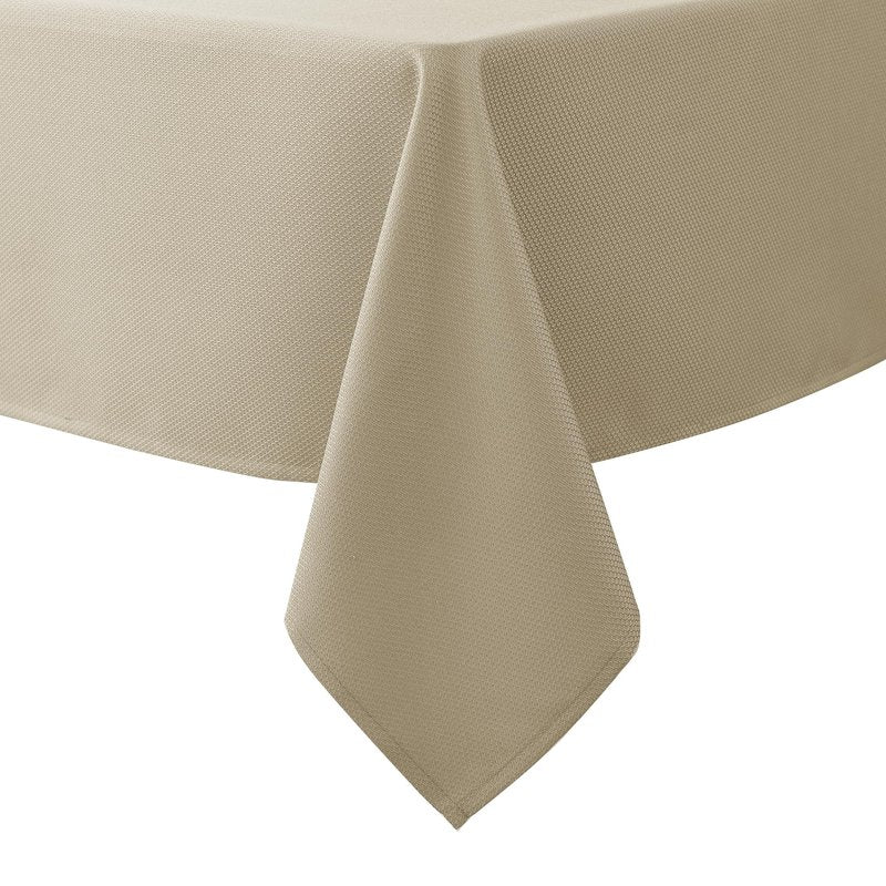 Biscaynebay Textured Fabric Tablecloths 60x108 Inches Rectangular, Natural Water Resistant Tablecloths for Dining, Kitchen, Wedding, Parties etc. Machine Washable