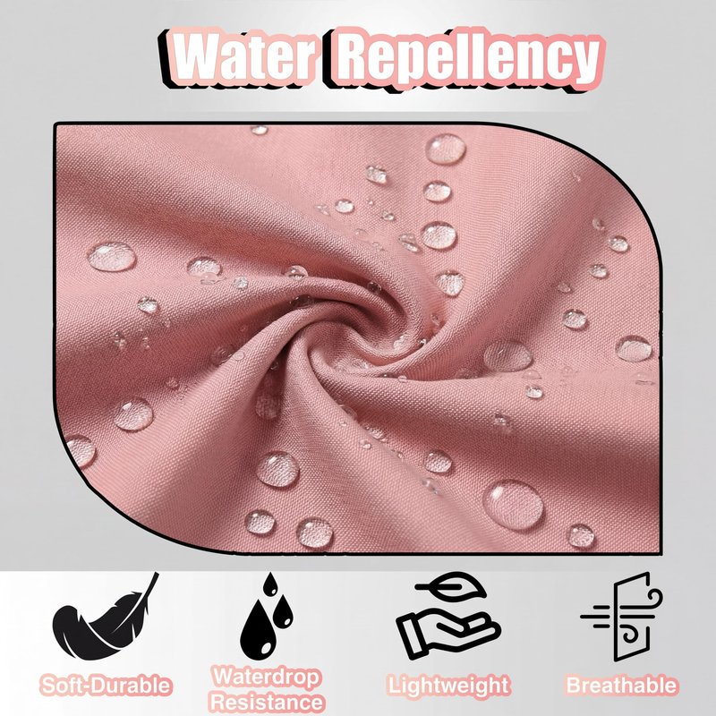 TOSHE Kitchen Apron Waterdrop Resistant Cotton Apron with adjustable Aprons for Women with Pockets 10 Color option Cooking Powder Pink Apron (Powder Pink)
