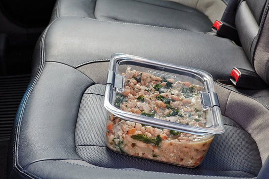 Rubbermaid Brilliance Large Food Storage Container, 9.6 Cup, BPA-Free, Leak-Proof, Clear