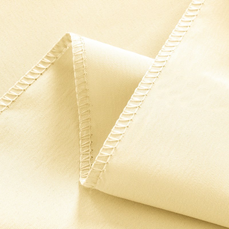 ZarzaaSik 2-Pack 60x102 inch Beige Table Cloths, Solid Stain and Wrinkle Resistant Oblong Tablecloth, Premium Plain Weave Polyester Fabric Rectangle Table Linen Covers for Hotel, Wedding