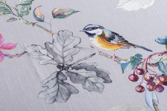 Maison d' Hermine Table Cloth Rectangle Table 100% Cotton 60 x 120 Inches Fall Tablecloth Reusable Everyday Use for Thanksgiving Christmas Decorations Dining Farmhouse Party (Equinoxe - Grey)