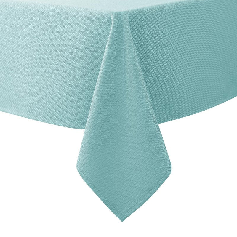 Biscaynebay Textured Fabric Tablecloths 60x108 Inches Rectangular, Silver Grey Water Resistant Spill Proof Tablecloths for Dining, Kitchen, Wedding and Parties, Machine Washable