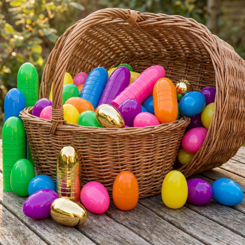 NAWITDA 150 Pack 3 Inch Large Easter Eggs Bulk Include 6 Surprise Golden Eggs, Bright Colors Fillable Empty Plastic Easter Egg for Easter Hunt, Easter Basket Fillers, Easter Party Favors