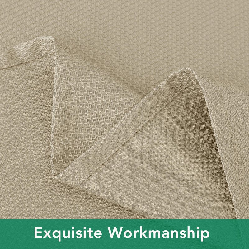 Biscaynebay Textured Fabric Tablecloths 60x108 Inches Rectangular, Natural Water Resistant Tablecloths for Dining, Kitchen, Wedding, Parties etc. Machine Washable